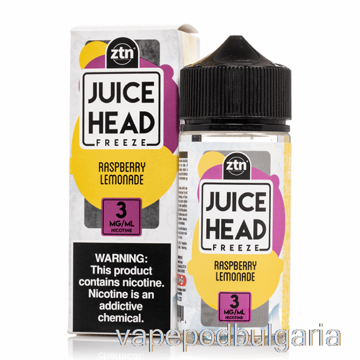 Vape Bulgaria Freeze Raspberry Lemonade - Juice Head - 100ml 0mg